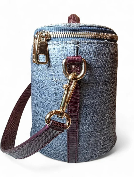 Dolce And Gabbana Lizard Straw Shoulder Bag Structured Raffia Basket Purse - Picture 3 of 11